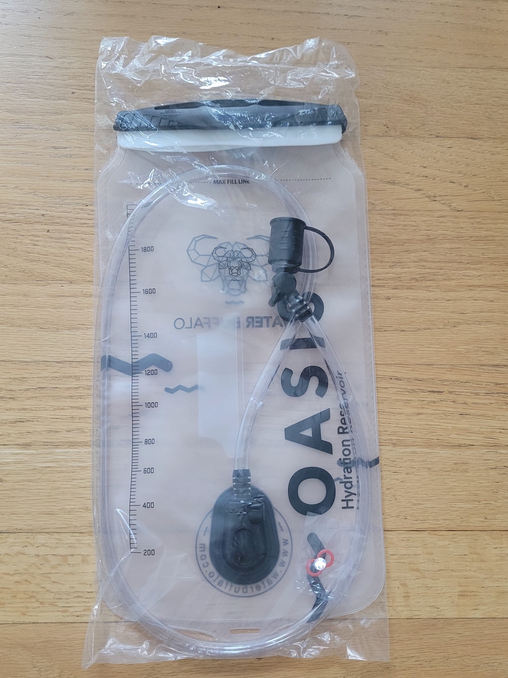 OASIS Clear Hydration Reservoir Pack - Transparent with Black Trim
